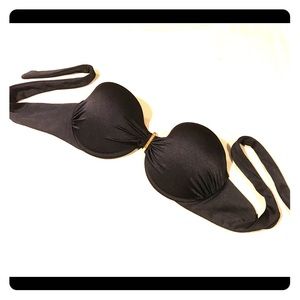 Victoria Secret strapless bikini top. Black.